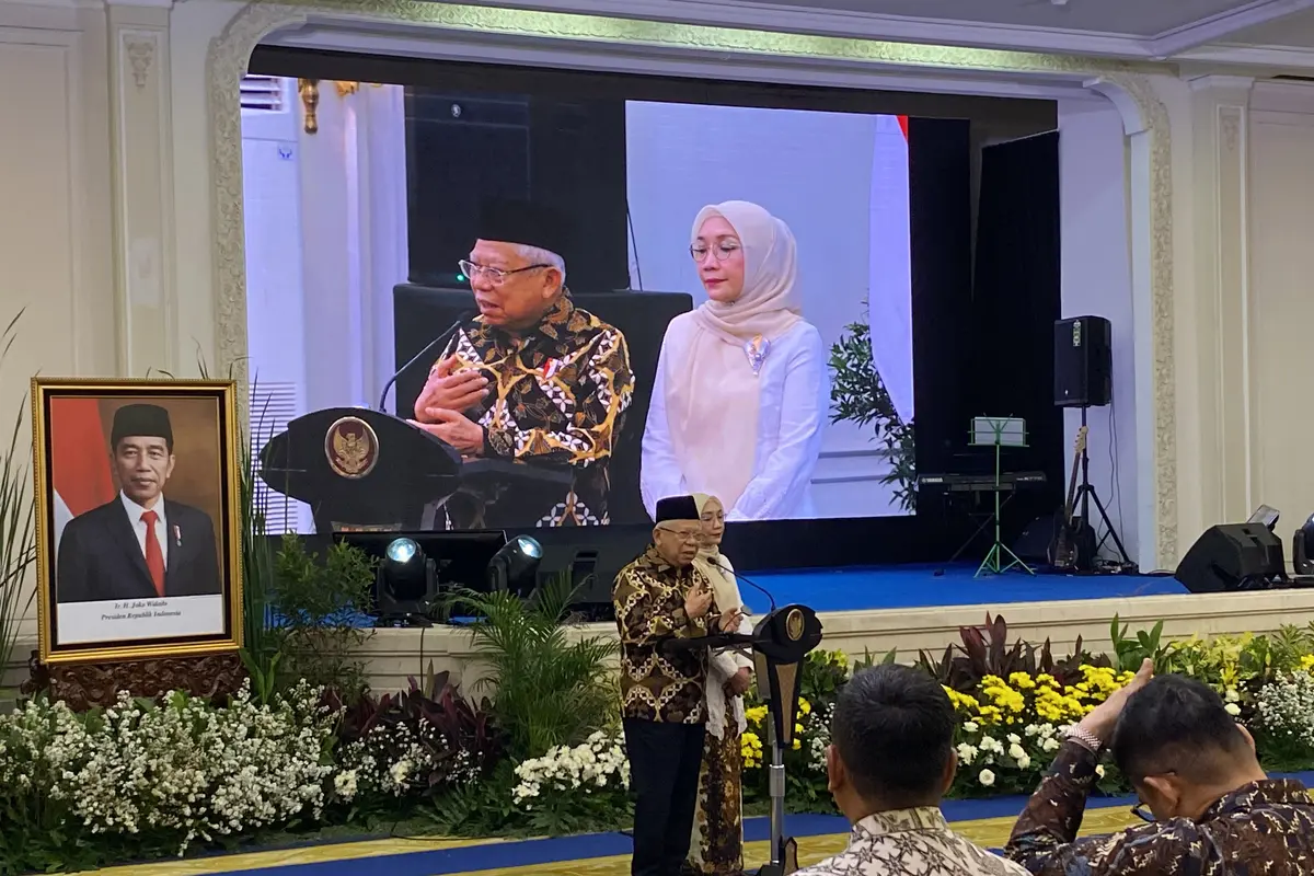 Wakil Presiden (Wapres) Ma'ruf Amin menggelar acara perpisahan