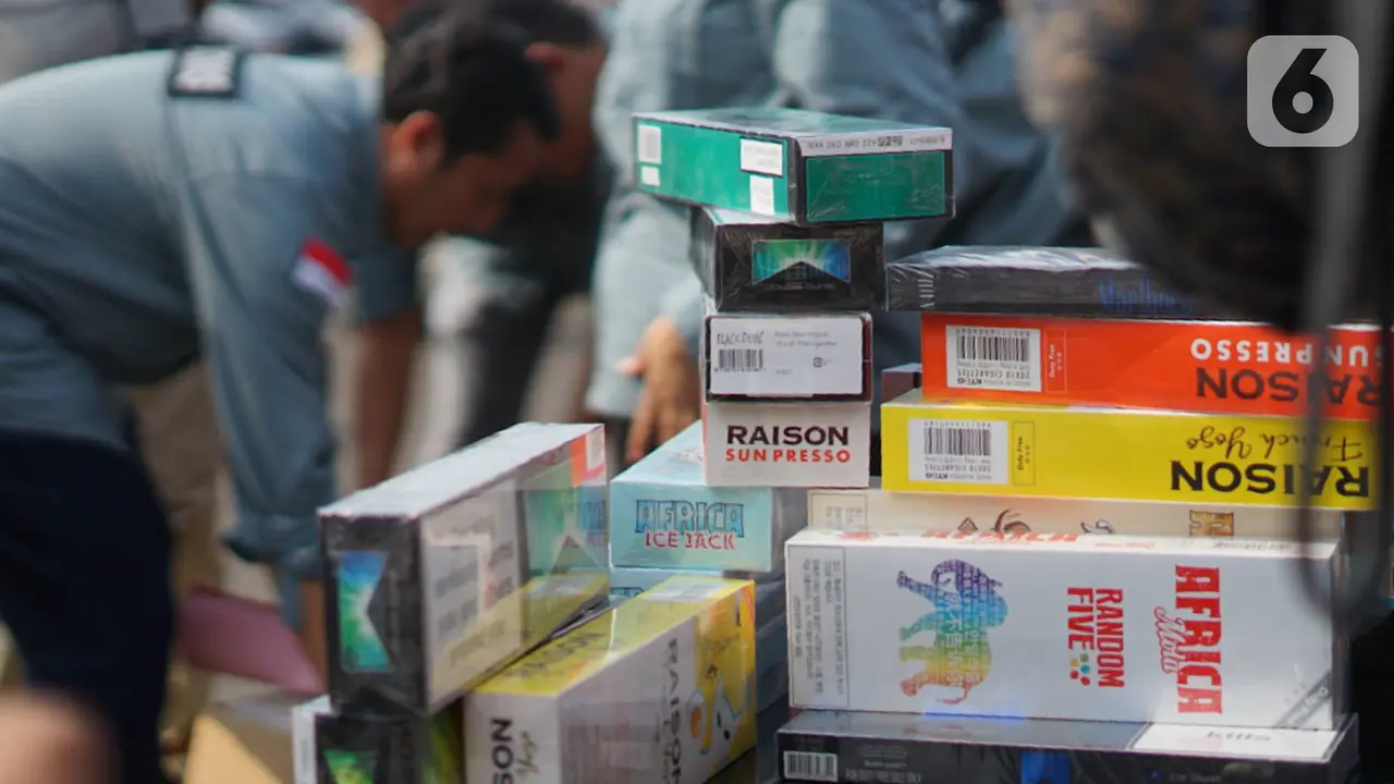 Bea Cukai Sita Jutaan Rokok dan Liquid Ilegal
