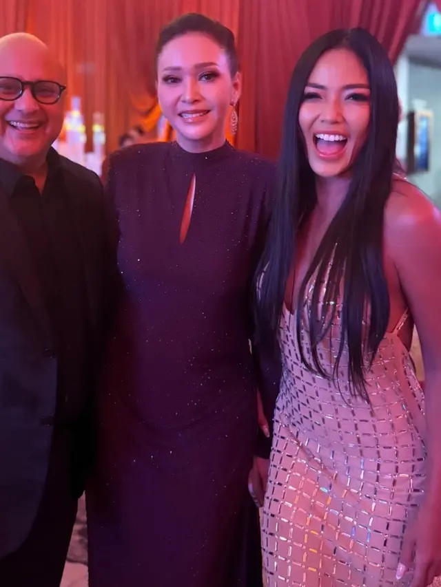 Penyanyi Shanty hadir di Perayaan Ulang Tahun Maia Estianty ke-50 dengan tampilan glamor. [@shantyofficial]