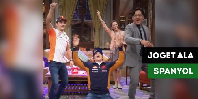 VIDEO: Joget ala Spanyol dari Marc Marquez dan Dani Pedrosa