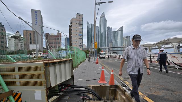 Potret Busan di Korea Selatan Porak Poranda Dihantam Topan Hinnamnor