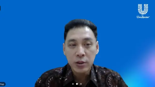 Presiden Direktur UNVR Benjie Yap, dalam Laporan Kinerja Keuangan PT Unilever Indonesia Tahun 2025, secara virtual Kamis (12/2/2026). (Liputan6.com/Tira)