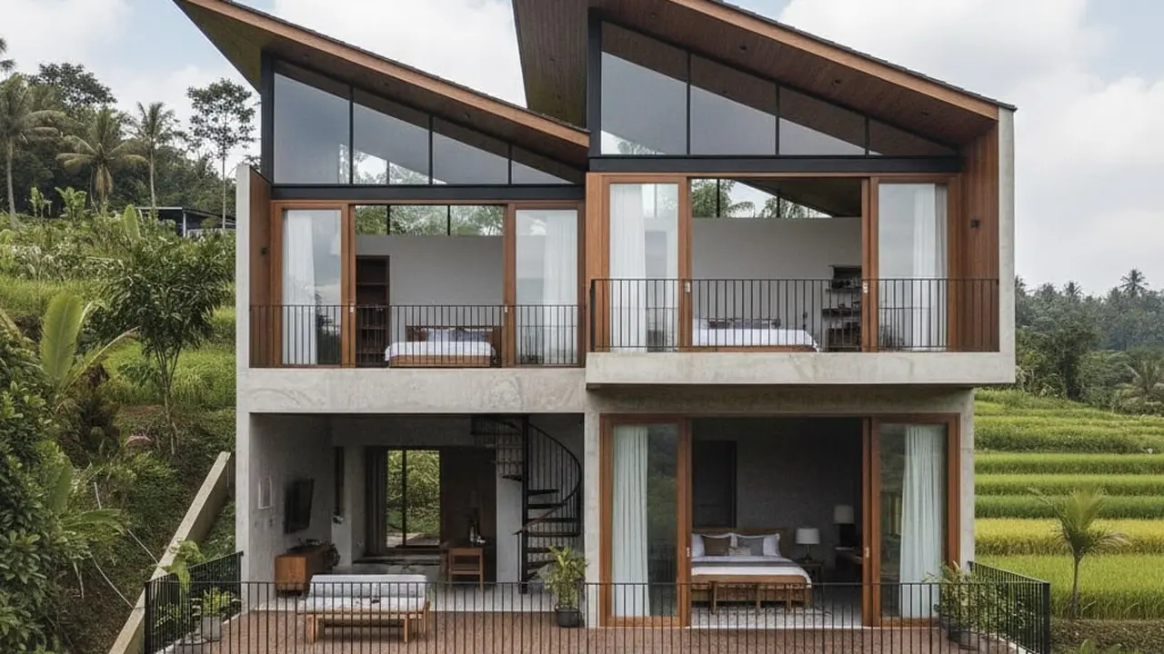 Konsep Split Level untuk Rumah Sempit Modern