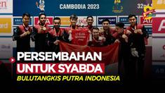 Berita Video, momen haru setelah tim bulutangkis putra Indonesia berhasil meraih gelar juara SEA Games 2023 beregu pada Kamis (11/5/2023)