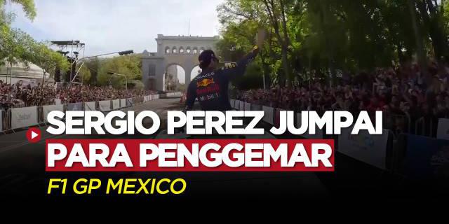 VIDEO: Sergio Perez Jumpai Para Fans Jelang Formula 1 yang Berlangsung di Mexico