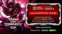 Streaming Vidio Community Cup Season 5 : Mobile Legends Series 9. (Sumber : dok. vido.com)