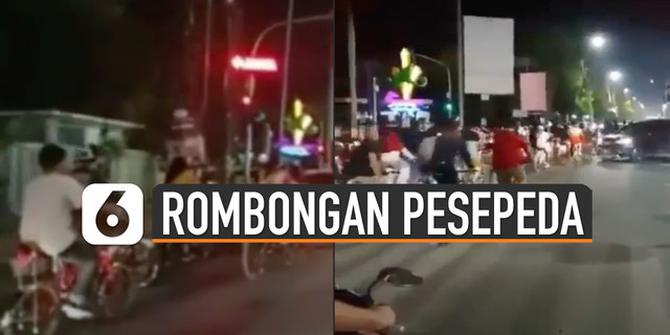 VIDEO: Viral Rombongan Pesepeda Langgar Rambu Lalu Lintas
