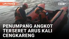 Air Kali Meluap, Seorang Penumpang Angkot Hilang Terseret Arus Kali
