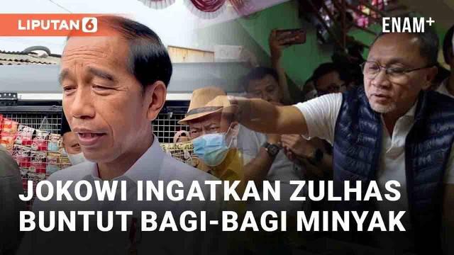 Presiden Joko Widodo bereaksi terkait aksi Menteri Perdagangan Zulkifli Hasan bagi-bagi minyak goreng. Jokowi meminta semua menterinya fokus bekerja. Terutama pada Mendag yang seharusnya fokus menekan harga minyak goreng. Zulkifli Hasan viral usai mu...