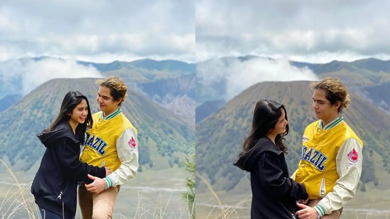 6 Momen Liburan Dul Jaelani dan Tissa Biani di Bromo, Romantis