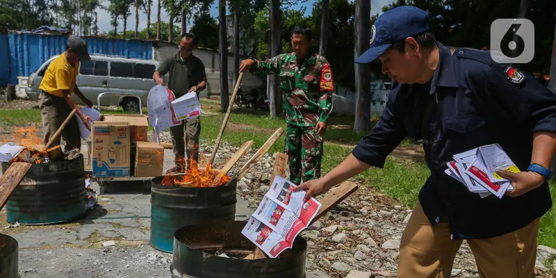 KPU Musnahkan Ribuan Lembar Surat Suara Pemilu 2024