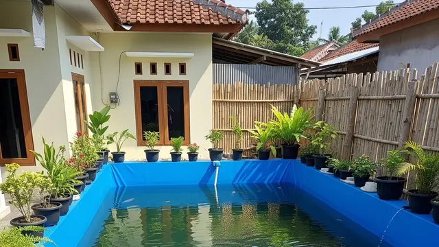 Tips Ternak Ikan Nila di Kolam Terpal Kecil.
