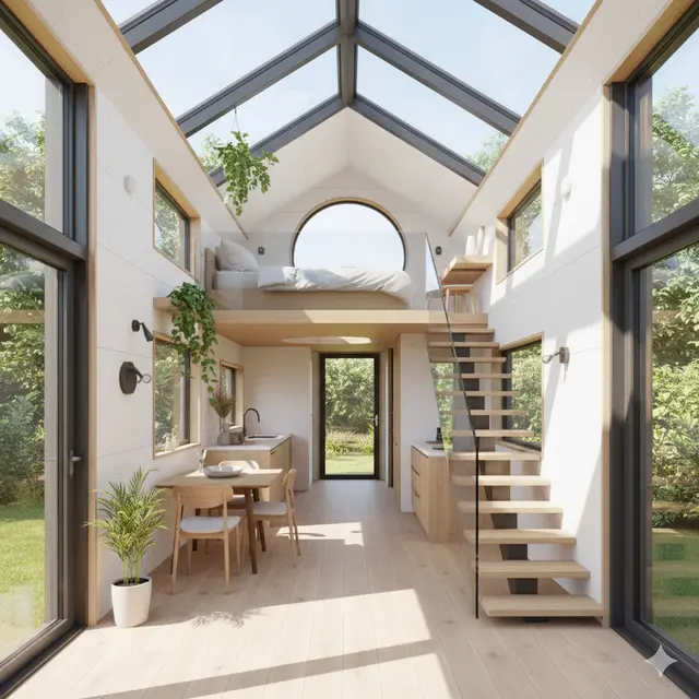 Rumah mungil mezzanine (Foto: Gemini AI)