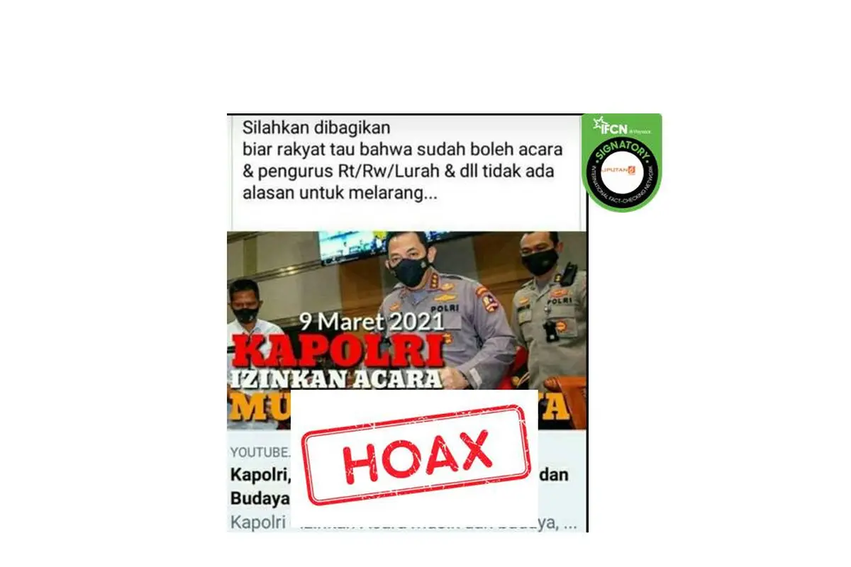 Cek Fakta Kapolri