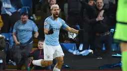 1. Sergio Aguero (Man City) - 19 gol dan 8 assist (AFP/Oli Scarff)