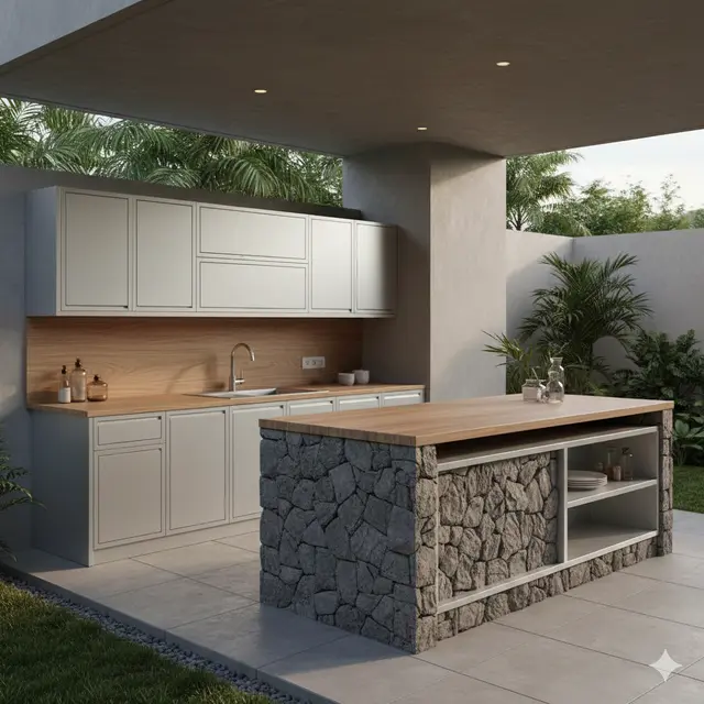Model Kitchen Set Outdoor