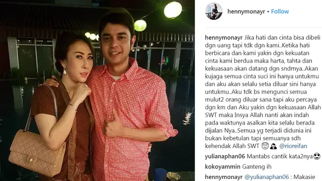 Henny Mona dan Rio Reifan (Instagram)