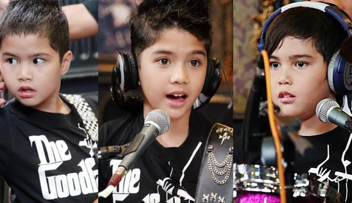 Bakat dan minat Al, El dan Dul pun difasilitasi oleh orang tua yang merupakan musisi sejati. [Dok. KapanLagi.com]