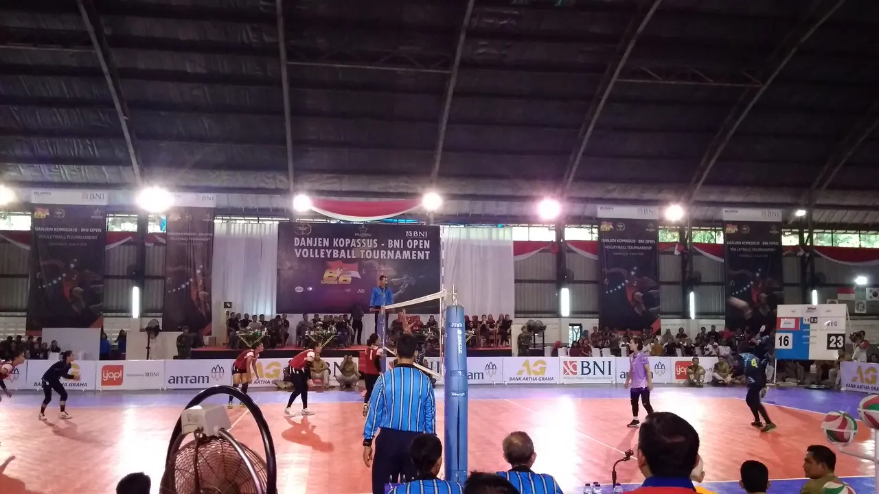 Tim WEG Kampiun Turnamen Voli Danjen Kopassus 2018
