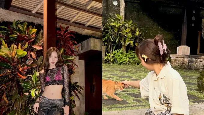 Gaya Off-duty Idol ala Lisa BLACKPINK Saat Liburan di Bali, Chic Berbikini hingga Bak Warlok Pakai Kain Batik