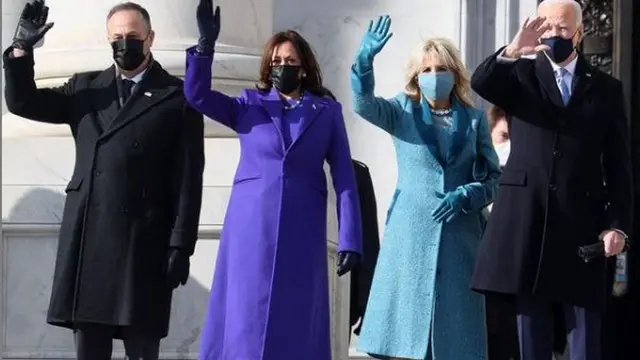 Tampilan Klasik dan Penuh Makna Joe Biden-Kamala Harris di Pelantikan Presiden AS