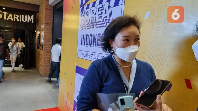 Kim Hyun Joo, General Manager Korean Cultural Center di acara Festival Film Korea-Indonesia 2022 (KFFI) 2022 di CGV Grand Indonesia (Liputan6.com/Tanti Yulianingsih)