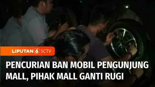 VIDEO: Viral! Aksi Pencurian Ban Mobil Pengunjung Mall di Kemayoran, Pelaku Bawa Kabur Tiga Ban