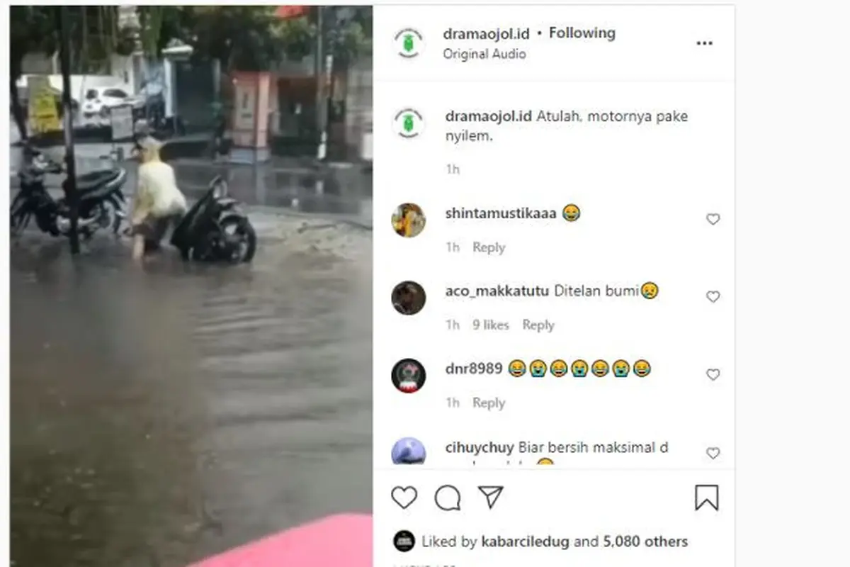 Ada Lubang Mengintai di Balik Genangan Air Hujan (dramaojol.id)