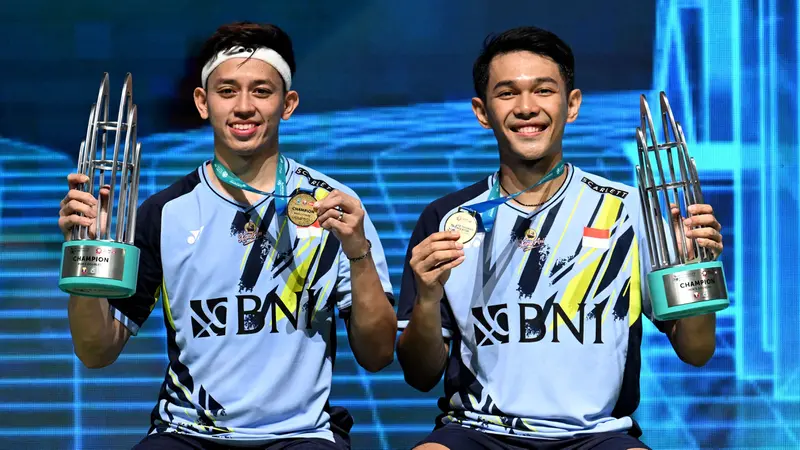 Foto: Fajar / Rian Raih Gelar Juara Perdana Turnamen Super 1000 di Malaysia Open 2023