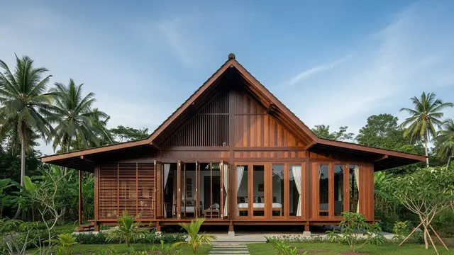 Ide Transformasi Rumah Kuno Pedesaan Jadi Tampak Kekinian/Ilustrasi AI