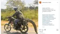 Pemotor Ini Joknya Asli dari Kulit Buaya (Instagram @netizenresing)