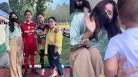 Momen Erina Gudono temani Kaesang main bola, bertemu Raffi Ahmad dan Nagita Slavina. (Sumber: Instagram/raffinagita1717)
