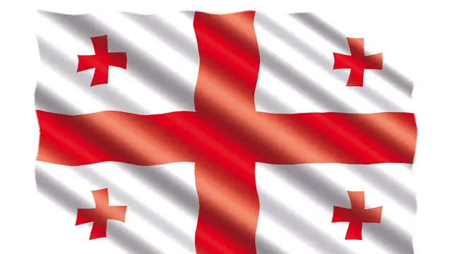 Ilustrasi Georgia, bendera Georgia. (Jorono/Pixabay)