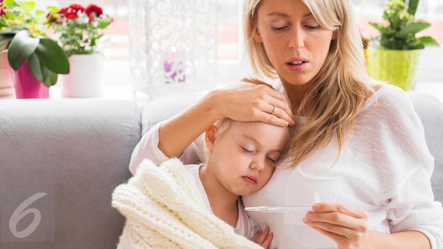 Ilustrasi Sakit Flu dan Demam