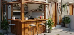 Desain Warung di Rumah yang Hemat Listrik dan Efisien (Sumber: gemini.com)