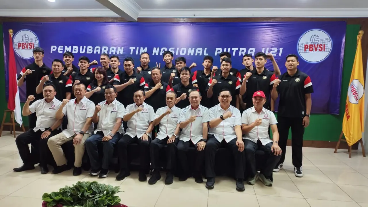 PBVSI menggelar acara pembubaran Timnas Voli Putra Indonesia U-21