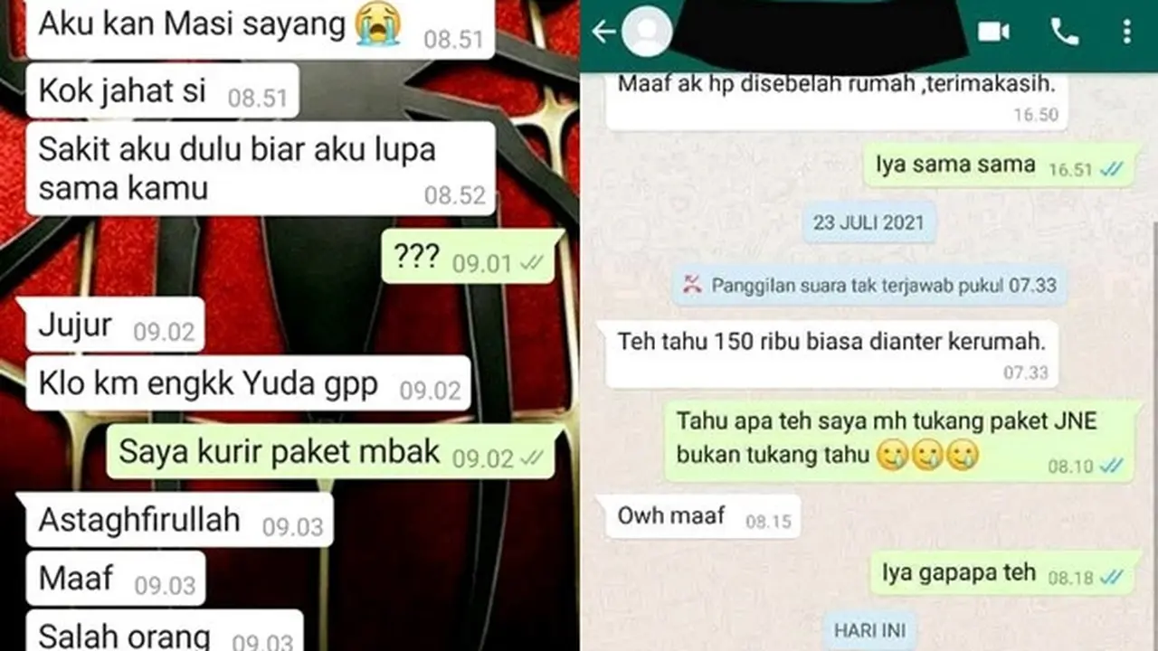 6 Chat Lucu Salah Kirim ke Kurir Ini Bikin Malu