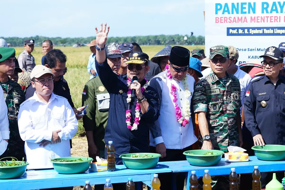 Mentan SYL Panen Raya di Bengkulu, Apresiasi Keberhasilan Petani Tingkatkan Produksi