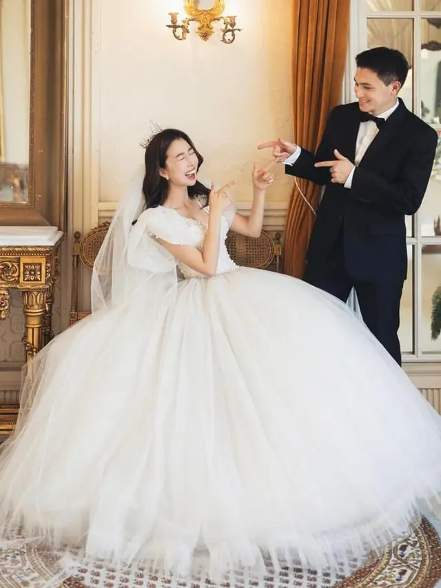 7 Potret Prewedding YouTuber Sunny Dahye, Berbalut Hanbok hingga Gaun Klasik