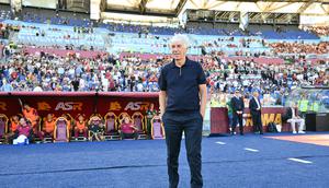 Pelatih AS Roma, Gian Piero Gasperini. (Alberto PIZZOLI / AFP)
