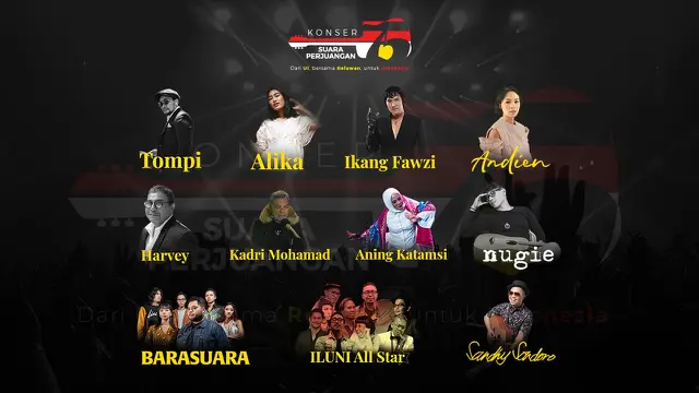 Konser Virtual 75 Suara Perjuangan