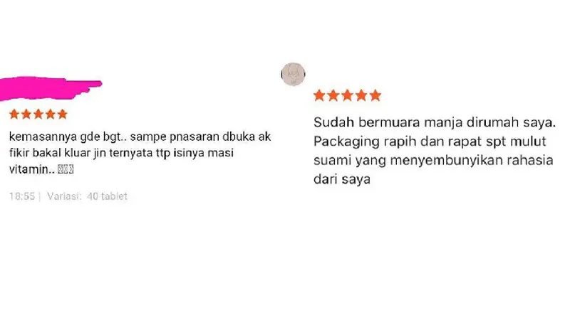 Bikin Ngakak Geli, Begini Komentar Kocak Pembeli Saat Kasih Bintang 5