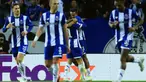 Gelandang FC Porto, Wenderson Galeno merayakan gol yang dicetaknya saat pertandingan leg pertama babak 16 besar Liga Champions 2023/2024 melawan Arsenal FC di Stadion Dragao, Porto pada 21 Februari 2024. (PATRICIA DE MELO MOREIRA/AFP)