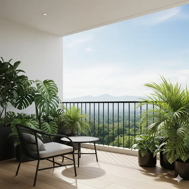 Inspirasi Teras Balkon Minimalis Estetik Terbaru 2025. Gemini
