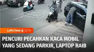VIDEO: Pencurian dengan Modus Pecah Kaca Mobil di Jakarta Barat, Pelaku Ambil Laptop