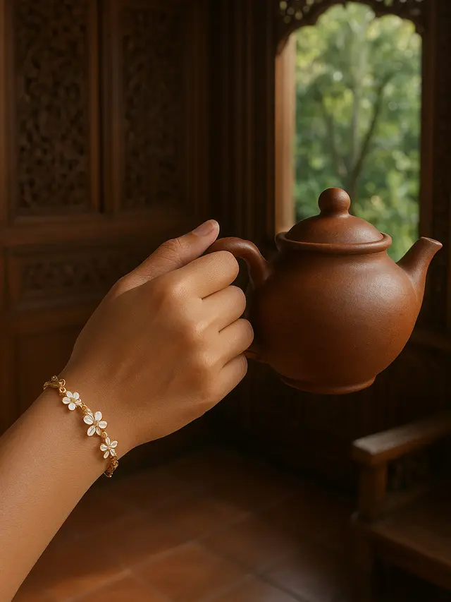 Model Gelang Emas Rantai Hollow Ringan Harga Terjangkau