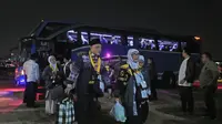 Ratusan Jemaah Haji Kloter Pertama Kota Tangerang Tiba di Asrama Haji Cipondoh