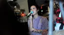 Ditemui saat buka puasa bareng fans di kawasan Kebayoran Baru, Jakarta, Jumat (18/7/14), dara kelahiran 6 Juni 1990 itu mengaku punya impian besar dalam hidupnya untuk mengadakan konser tunggal. (Liputan6.com/Faisal R Syam)
