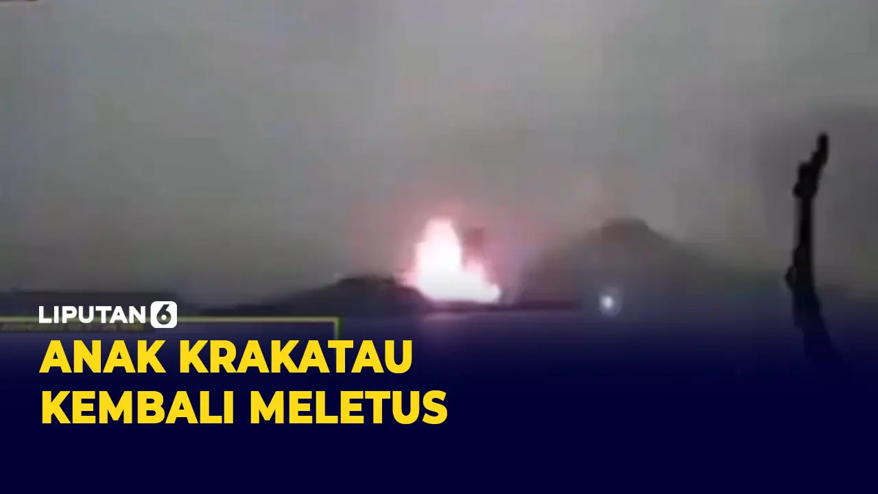 Detik-detik Gunung Anak Krakatau Meletus