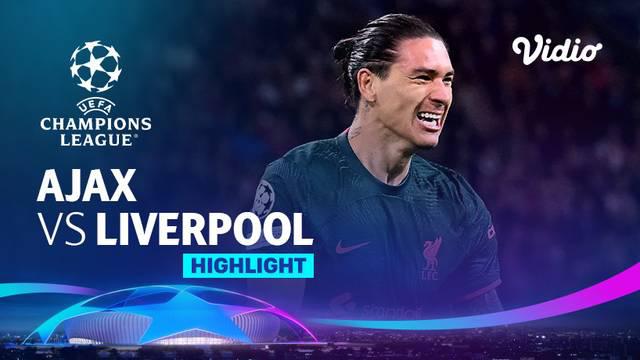 Berita video highlights Liga Champions 2022/2023, pertandingan antara Ajax melawan Liverpool, Kamis (27/10/22).